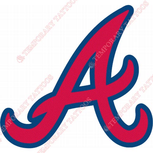 Atlanta Braves Customize Temporary Tattoos Stickers NO.1399